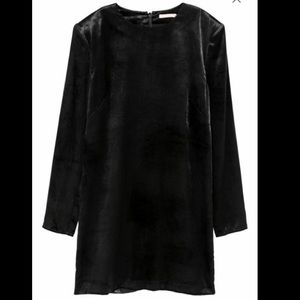 Black velvet H&M dress